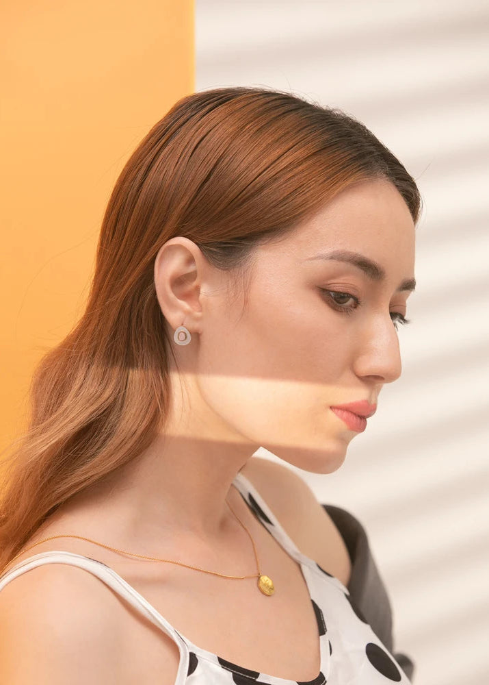 Shell Avocado Stud Earrings