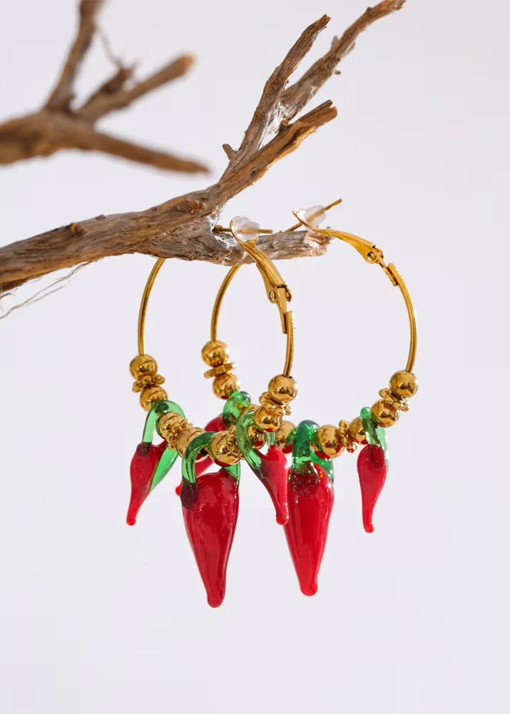 Cherry Gemini Garden Necklace & Earrings