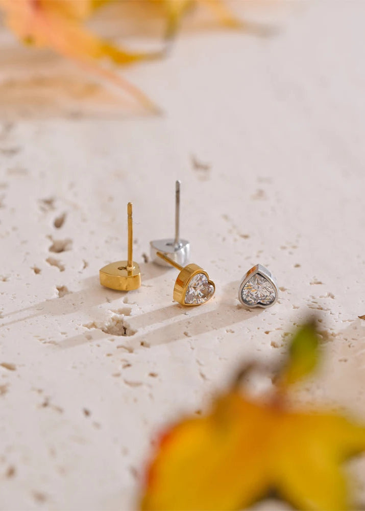 Heart Stud Earrings