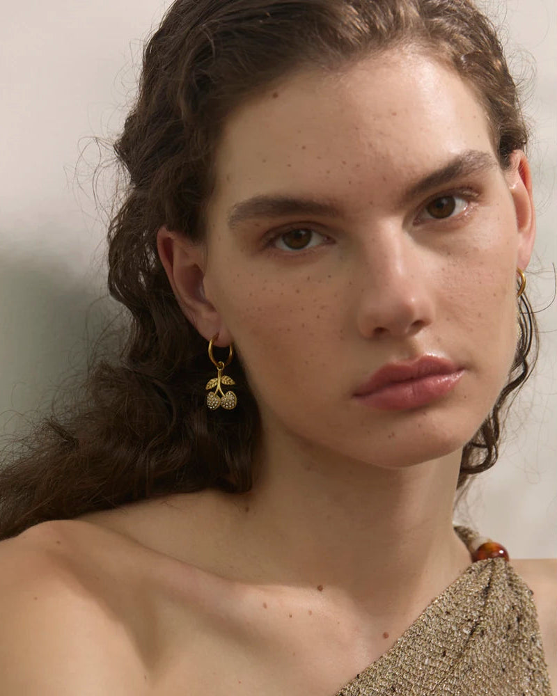 Bling Cherry Earring