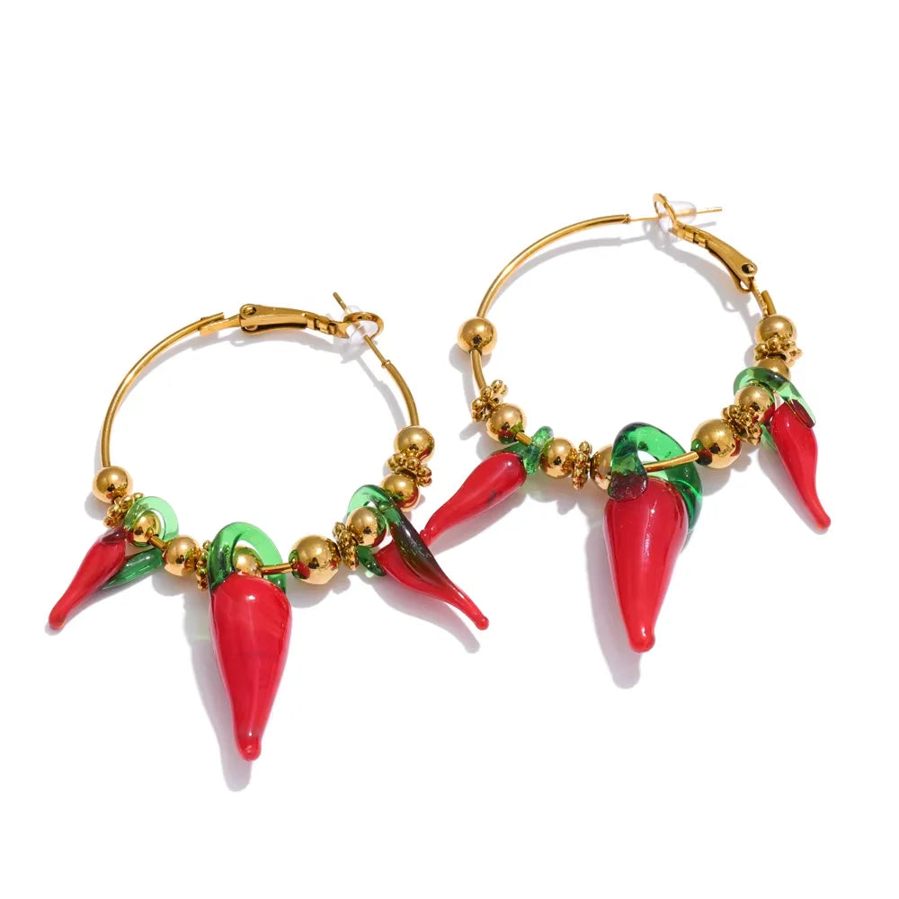 Cherry Gemini Garden Necklace & Earrings