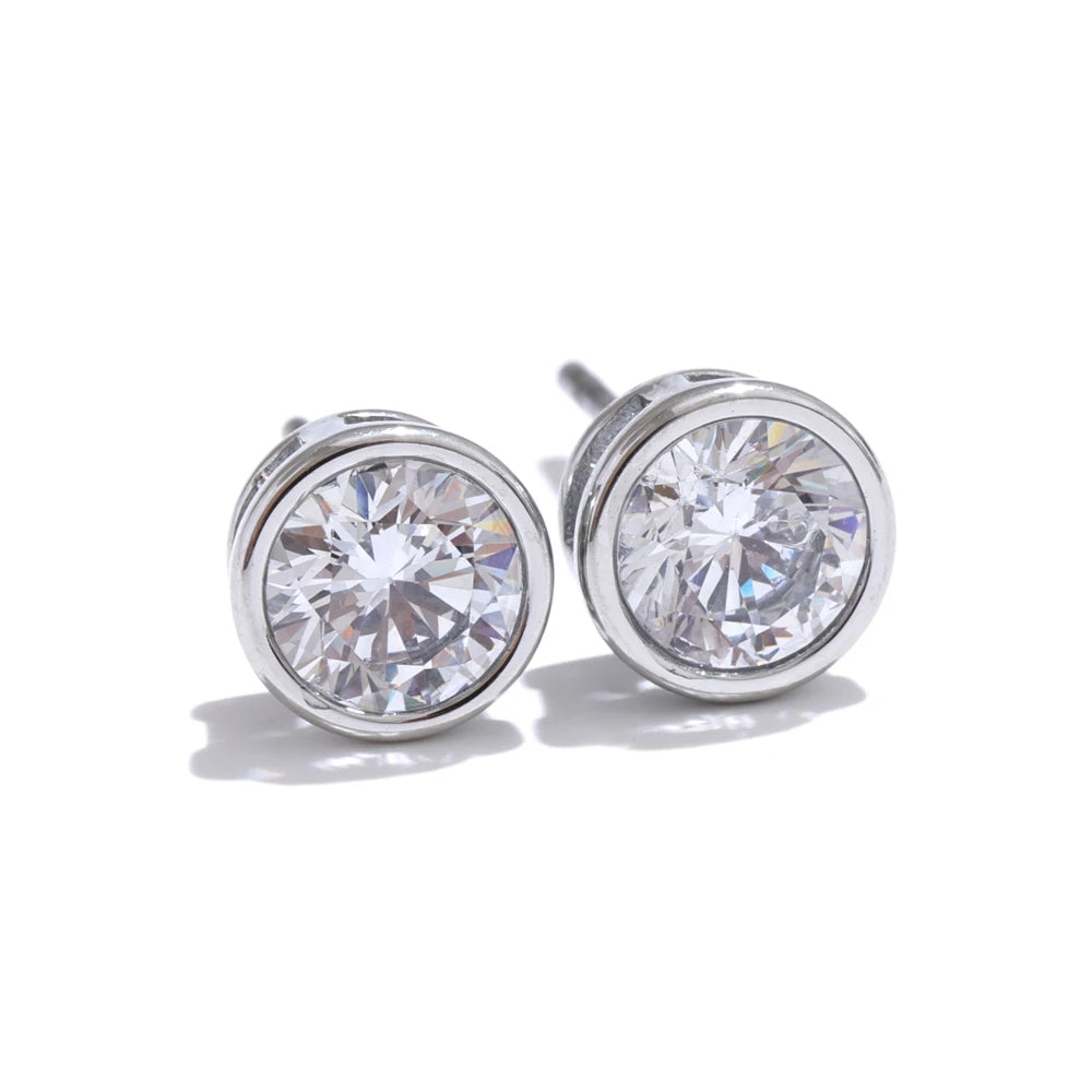 Rounded Stud Earrings