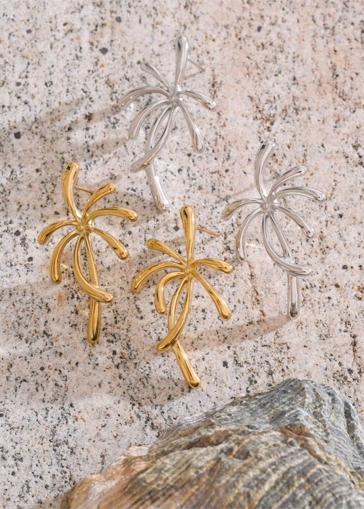 Coconut Tree Stud Earrings