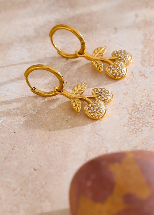 Bling Cherry Earring