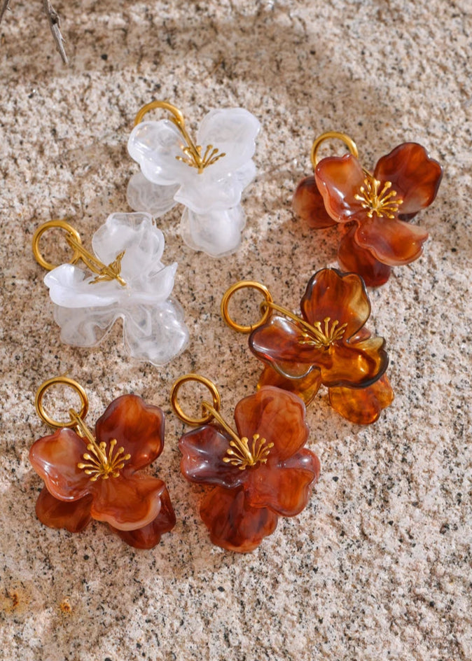 Lily Flower Dangle Earrings