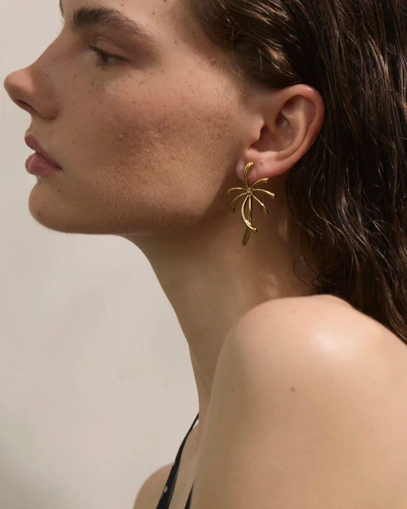 Coconut Tree Stud Earrings