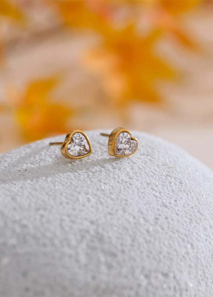Heart Stud Earrings