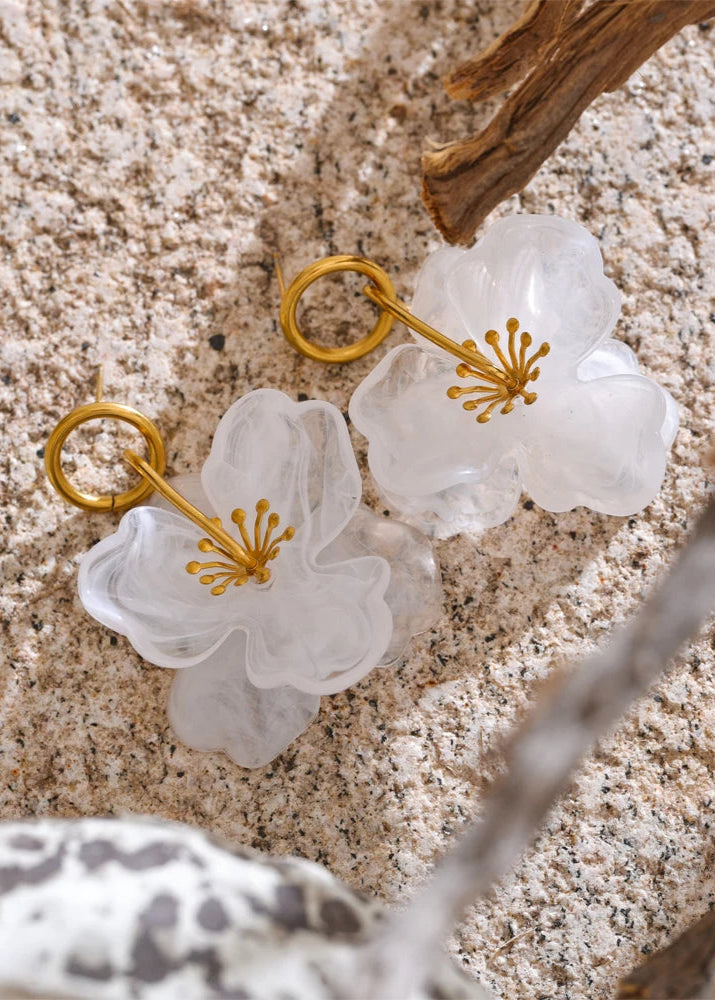 Lily Flower Dangle Earrings