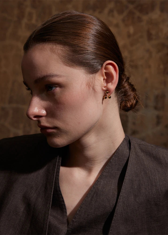 Shiny Cherry Chrome Earrings