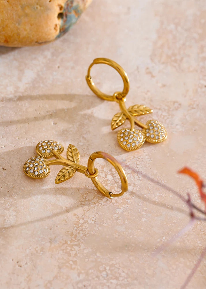 Bling Cherry Earring