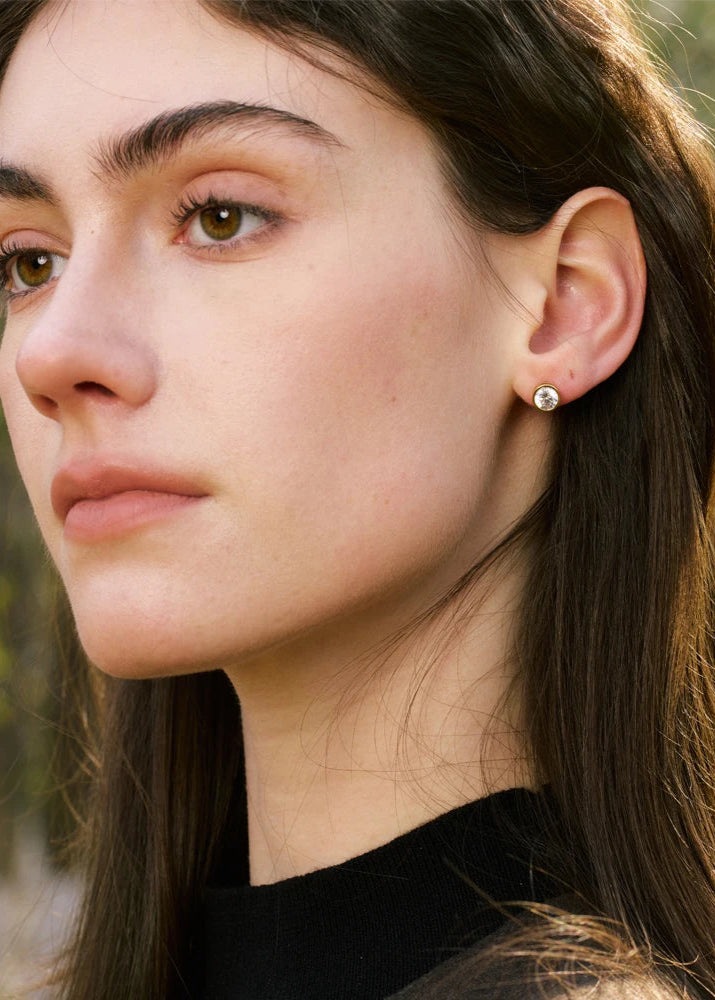 Rounded Stud Earrings