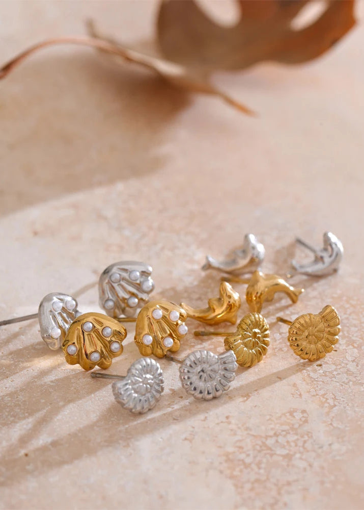 Seashell Earrings Set