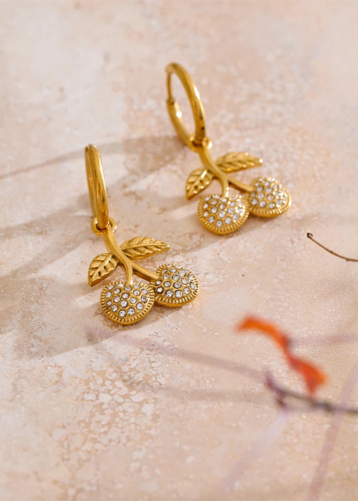 Bling Cherry Earring